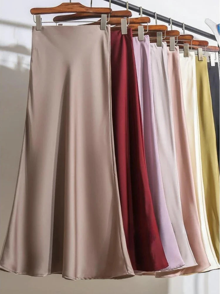 Spring into Fashion Flirty Satin Skirt