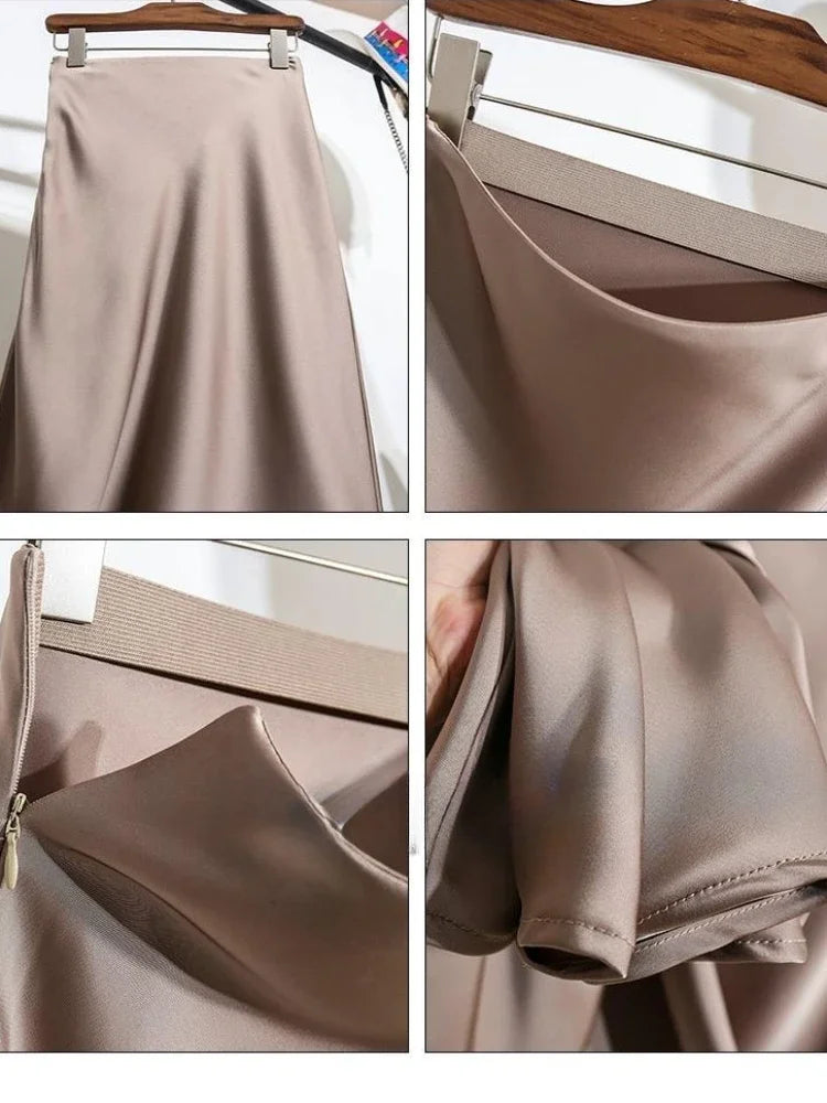 Spring into Fashion Flirty Satin Skirt