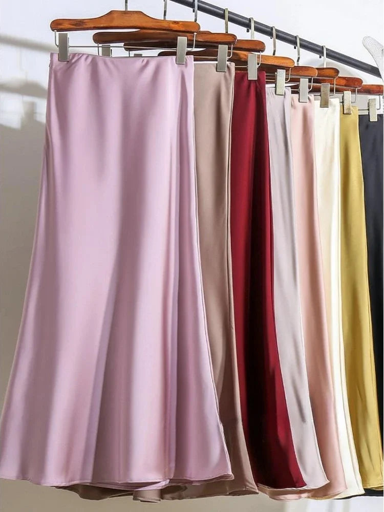 Spring into Fashion Flirty Satin Skirt