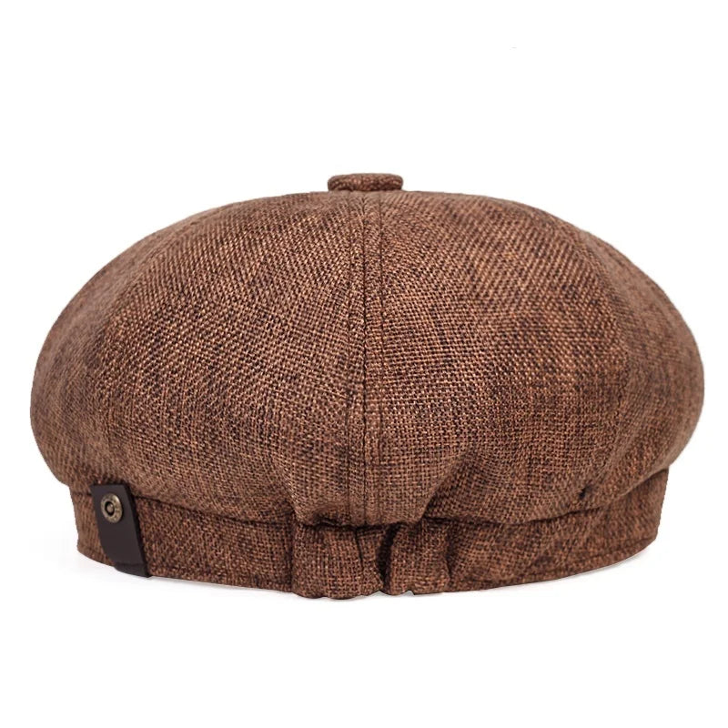 Stylish Men's Lightweight Newsboy Cap for Spring/Summer