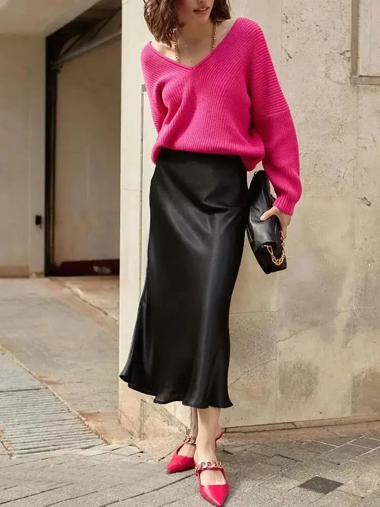 Spring into Fashion Flirty Satin Skirt