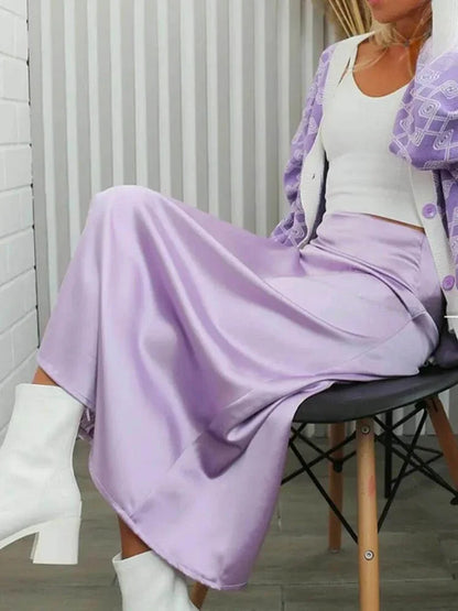 Spring into Fashion Flirty Satin Skirt